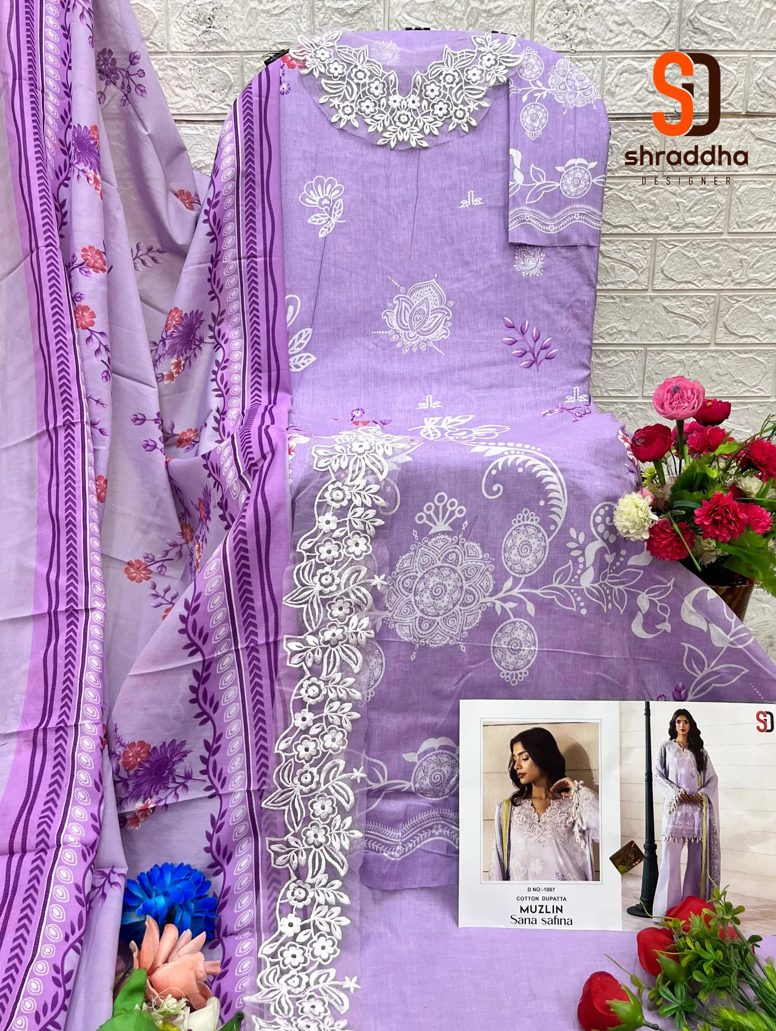 Muzlin Sana Safinaz By Sharaddha Lawn Cotton Pakistani Dress Material Orders In India
